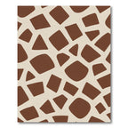 Brown Giraffe Spot Mosaic Rug