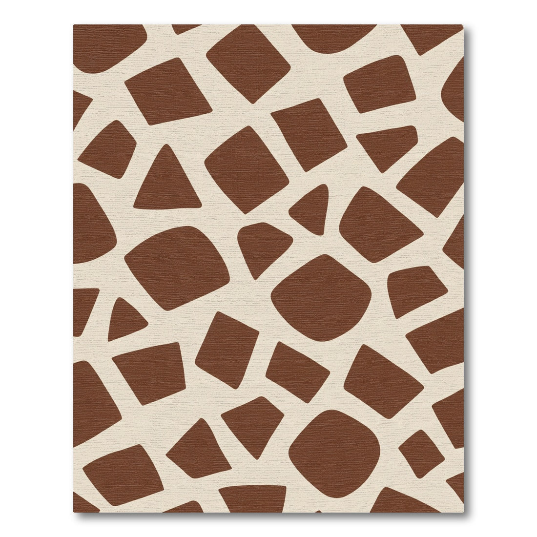 Brown Giraffe Spot Mosaic Rug