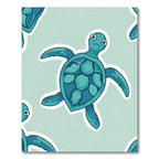Aqua Blue Turtle Repeat Rug