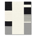 Monochromatic Geometric Stripe Composition Rug
