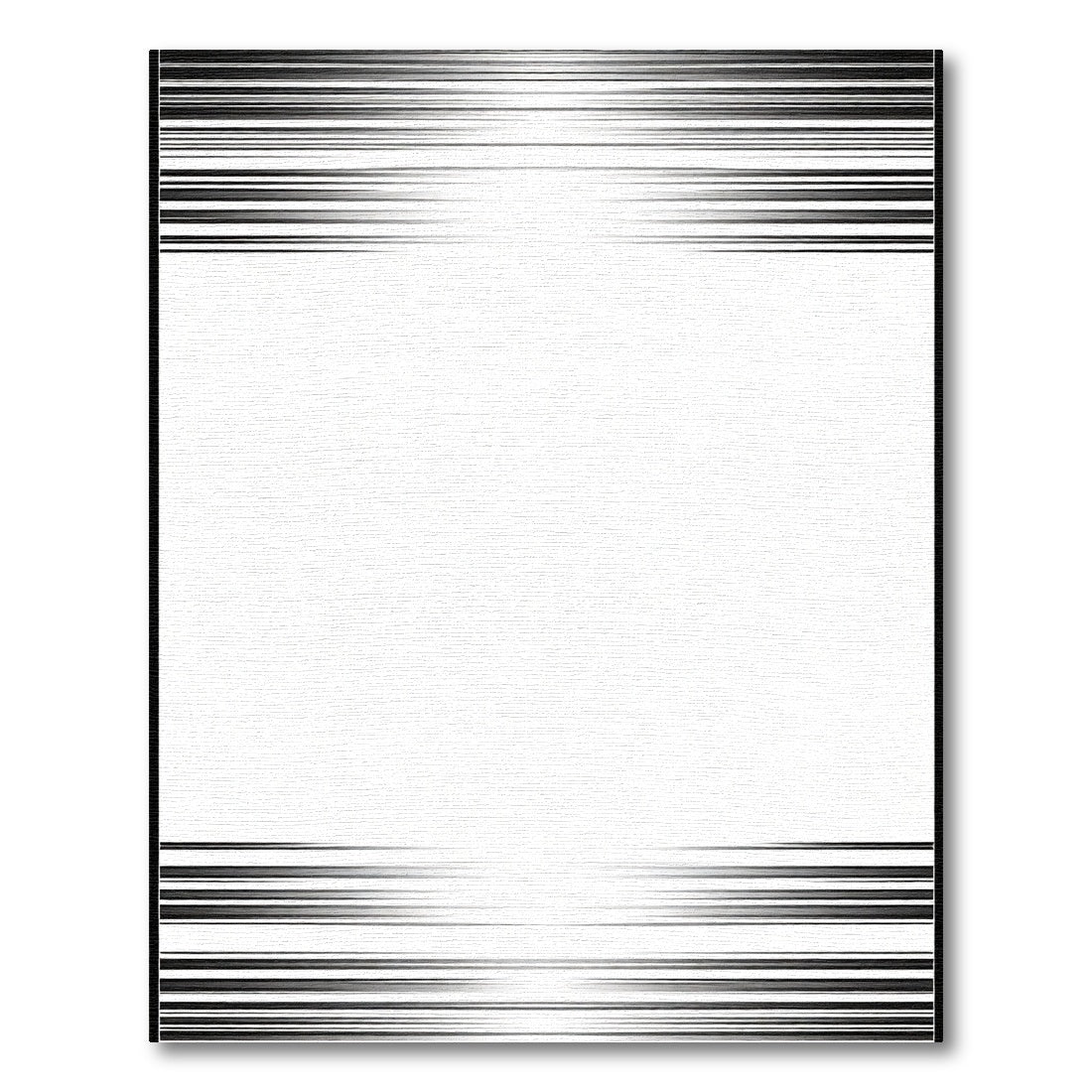 Dynamic Black Speed Lines Rug