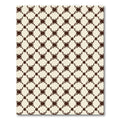 Ornate Beige Dark Overlay Geometric Rug