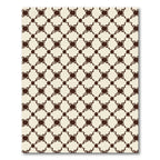 Ornate Beige Dark Overlay Geometric Rug