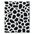 Black White Animal Spot Composition Rug