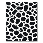 Black White Animal Spot Composition Rug