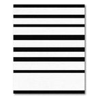 Bold Stripe Black and White Rug