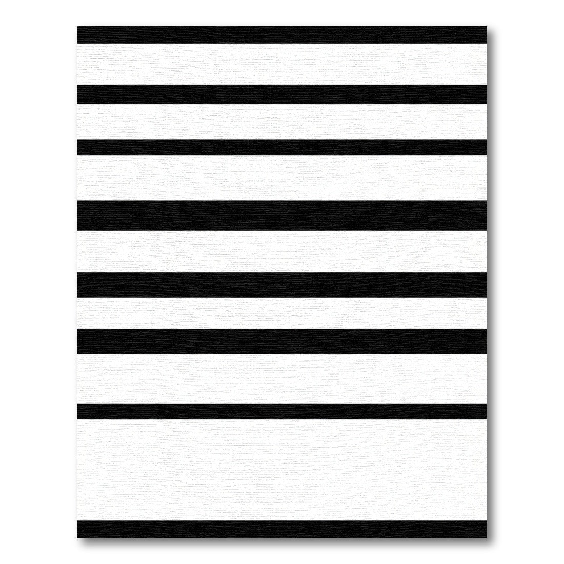Bold Stripe Black and White Rug