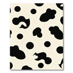 Black Cream Spotty Blob Rug