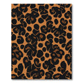 Bold Black Brown Leopard Spot Rug