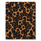 Bold Black Brown Leopard Spot Rug