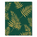 Lush Gold Palm Fronds Forest Rug