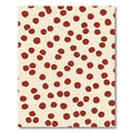 Crimson Dot Scattered Pattern Rug