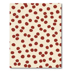 Crimson Dot Scattered Pattern Rug