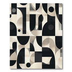 Mid Century Modern Abstract Geometric Rug