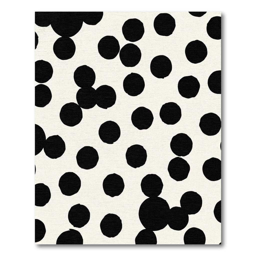Black Dot Cream Scatter Rug