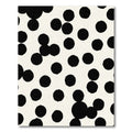 Black Dot Cream Scatter Rug