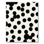Black Dot Cream Scatter Rug