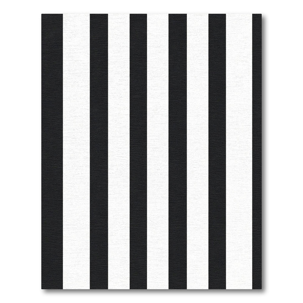 Striking Monochrome Vertical Bar Rug
