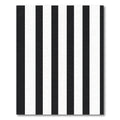 Striking Monochrome Vertical Bar Rug