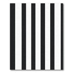 Striking Monochrome Vertical Bar Rug