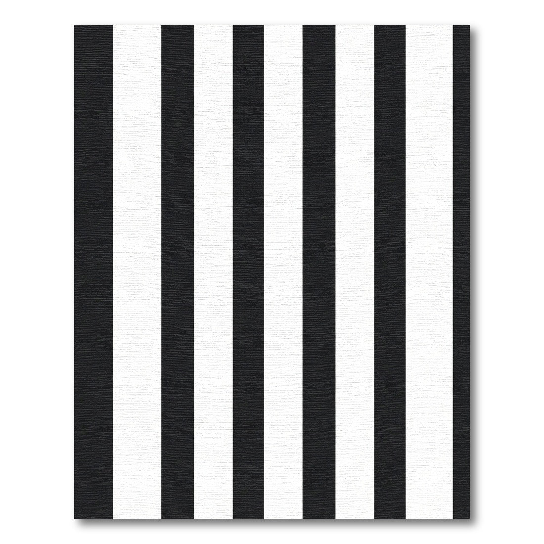 Striking Monochrome Vertical Bar Rug