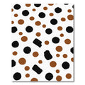 Brown Black Polka Dot Scatter Rug