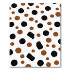 Brown Black Polka Dot Scatter Rug