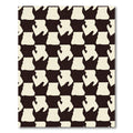 Cream Tan Organic Abstract Shape Rug