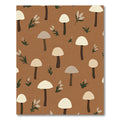 Earthy Mushroom Forest Floor Accents Rug