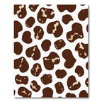 Brown White Blob Organic Patchwork Rug