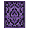 Amethyst Geometric Diamond Cluster Rug