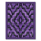 Amethyst Geometric Diamond Cluster Rug