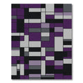 Modern Abstract Rectangular Geometric Layout Rug