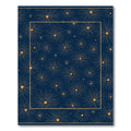 Navy Gold Burst Starburst Medallion Rug