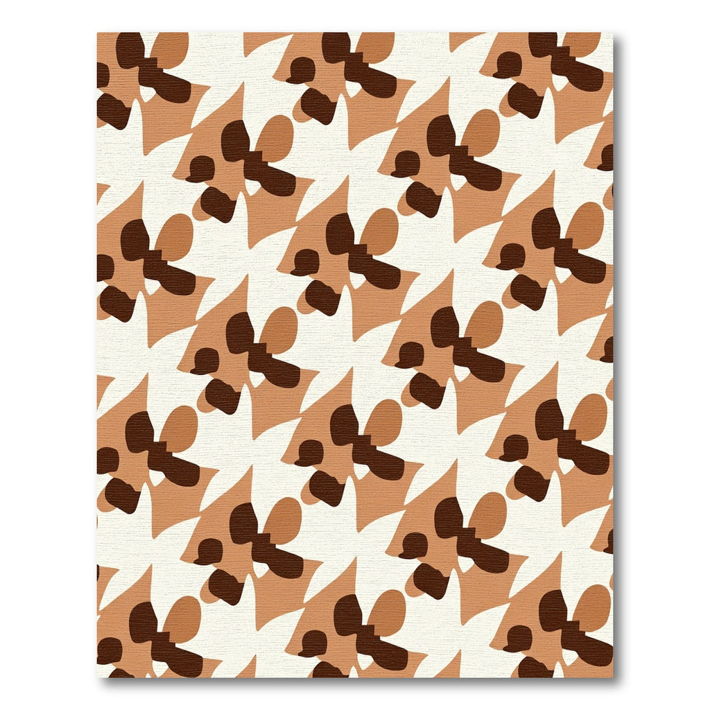 Earthy Tones Abstract Floral Arrangement Rug