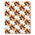 Earthy Tones Abstract Floral Arrangement Rug