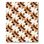 Earthy Tones Abstract Floral Arrangement Rug