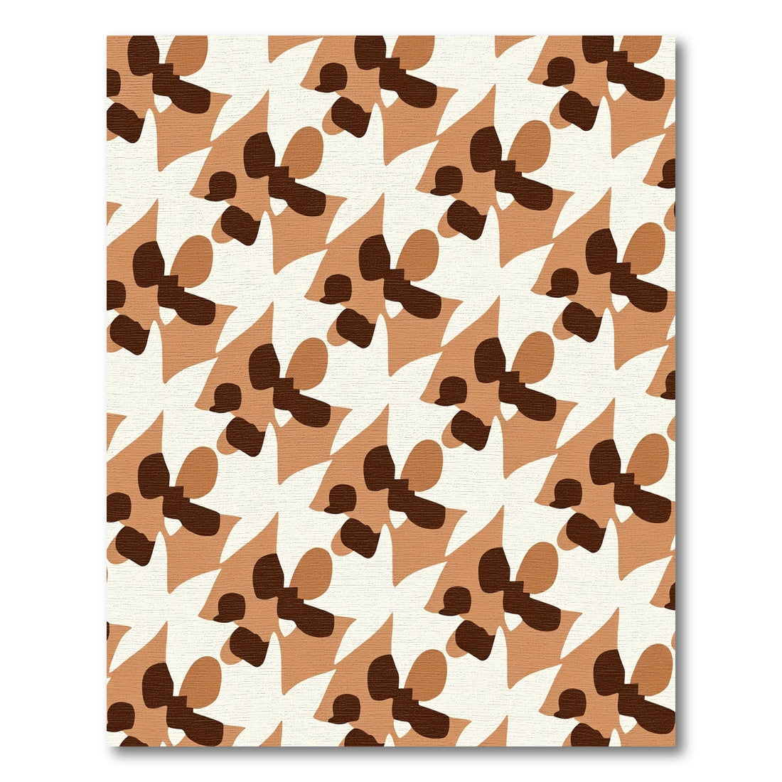 Earthy Tones Abstract Floral Arrangement Rug
