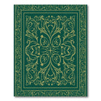 Emerald Gold Flourish Medallion Rug