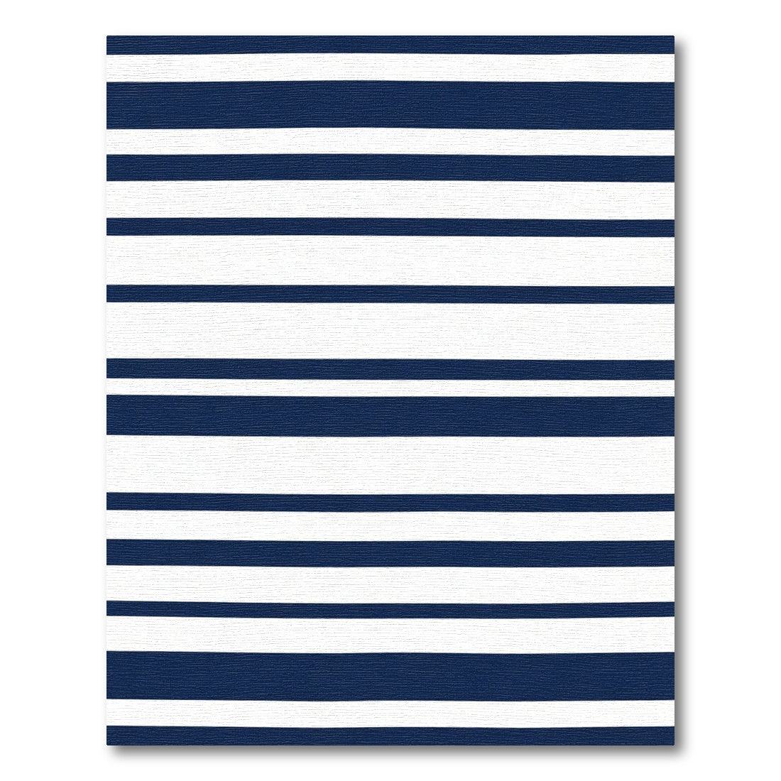 Deep Blue White Linear Harmony Rug