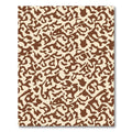 Brown Beige Abstract Camouflage Rug