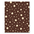 Rich Brown Cream Polka Dot Scatter Rug