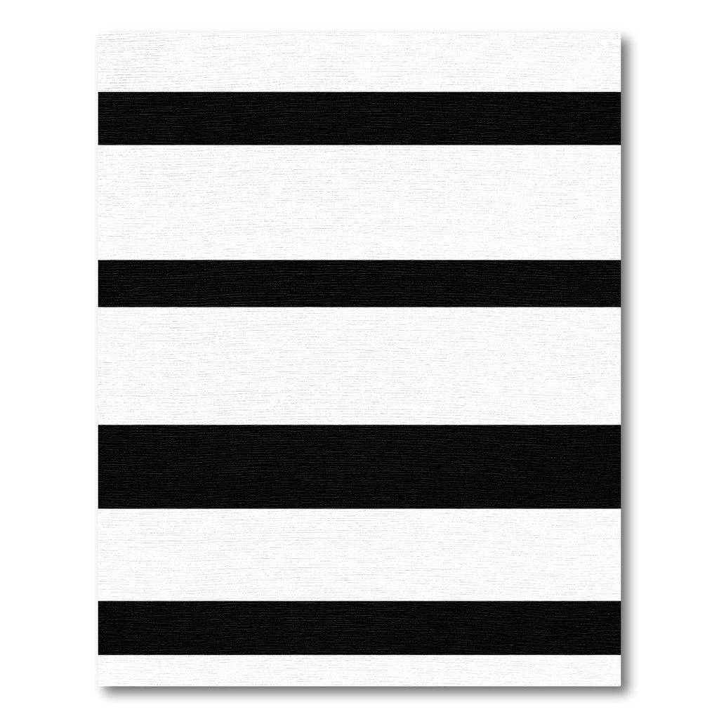 Graphic Horizontal Contrast Lines Rug
