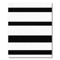 Graphic Horizontal Contrast Lines Rug