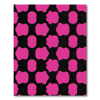 Bold Hot Pink Amoeba Shapes Rug