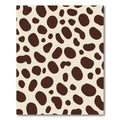 Brown Spotted Light Background Animal Print Rug