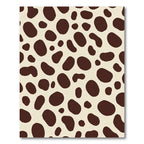 Brown Spotted Light Background Animal Print Rug