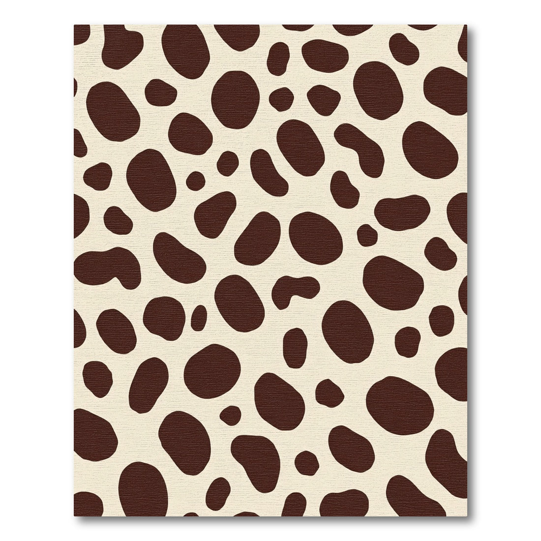 Brown Spotted Light Background Animal Print Rug