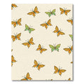 Golden Orange Green Butterfly Medley Rug