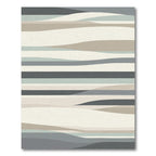 Neutral Tonal Landscape Stripe Rug